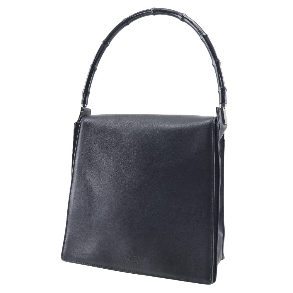 Gucci Bamboo Shoulder Bag Leather Black