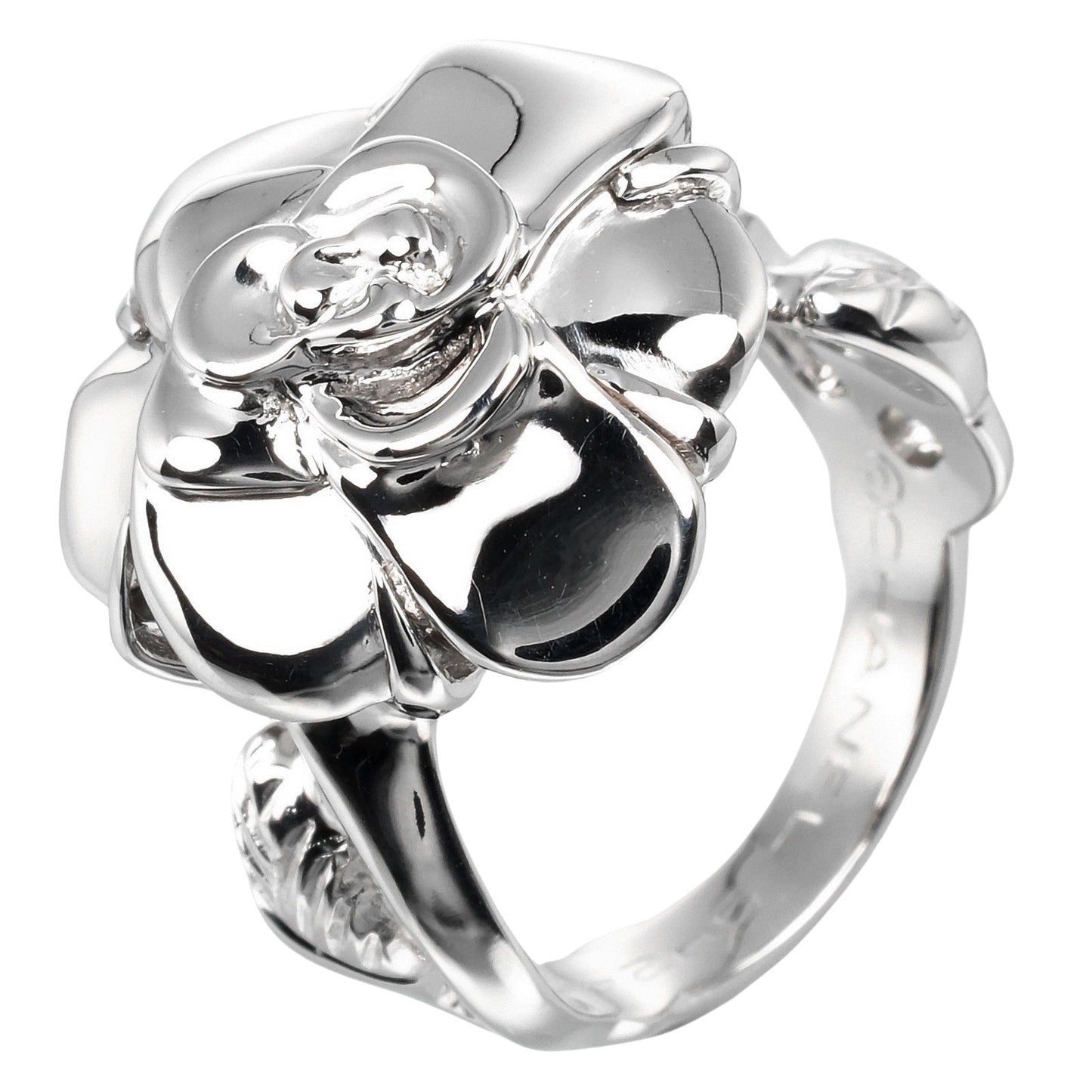 CHANEL Ring K18 white gold White gold Camelia Women  