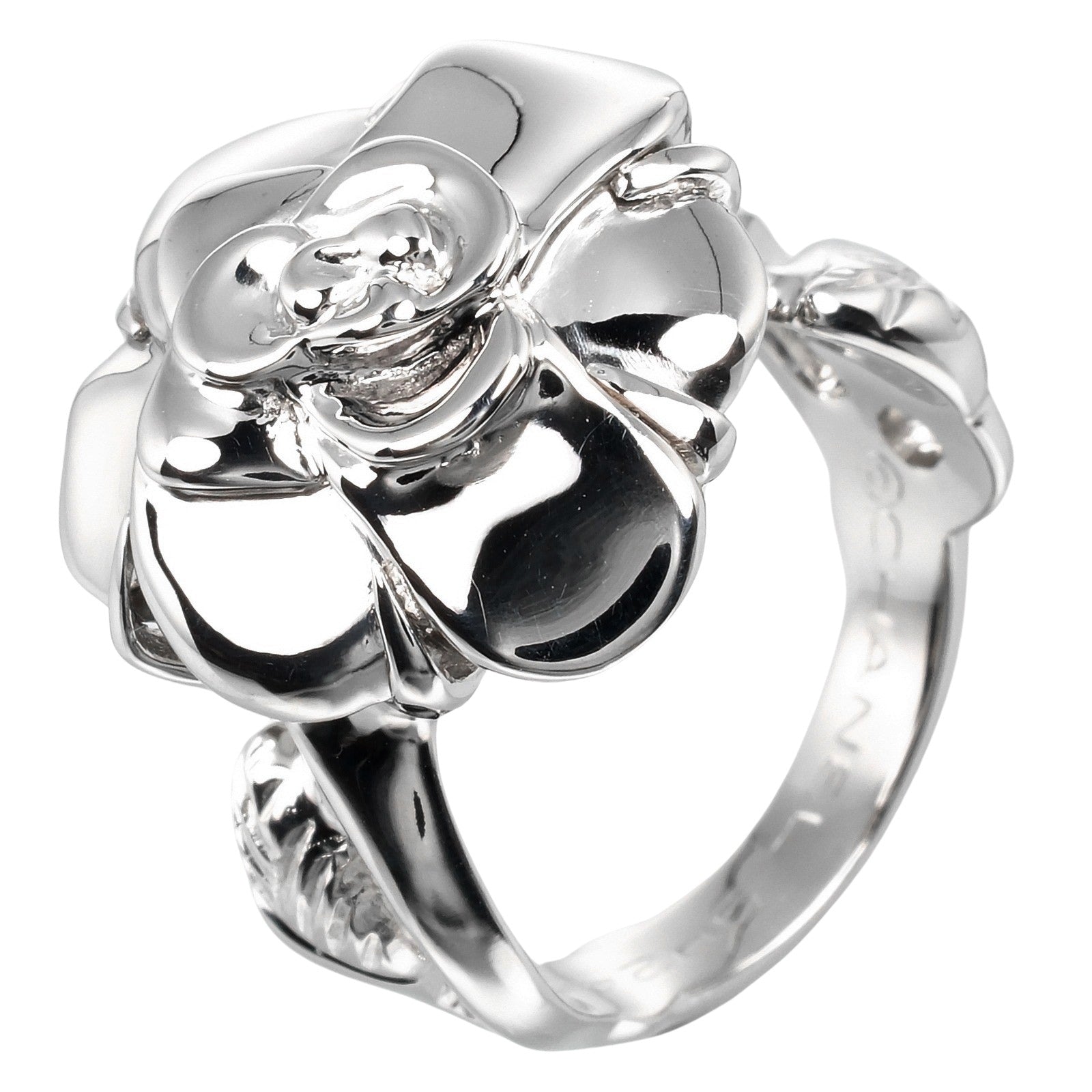 CHANEL Ring K18 white gold White gold Camelia Women  