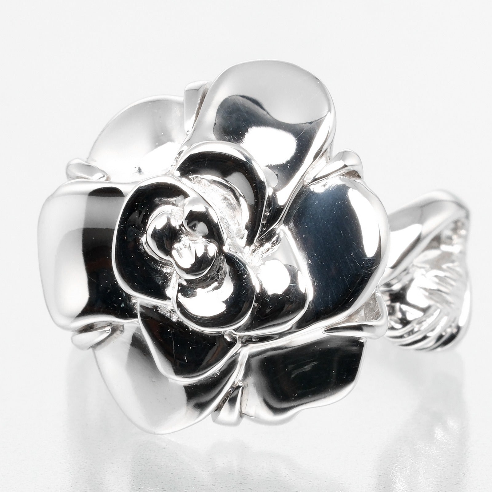 CHANEL Ring K18 white gold White gold Camelia Women  