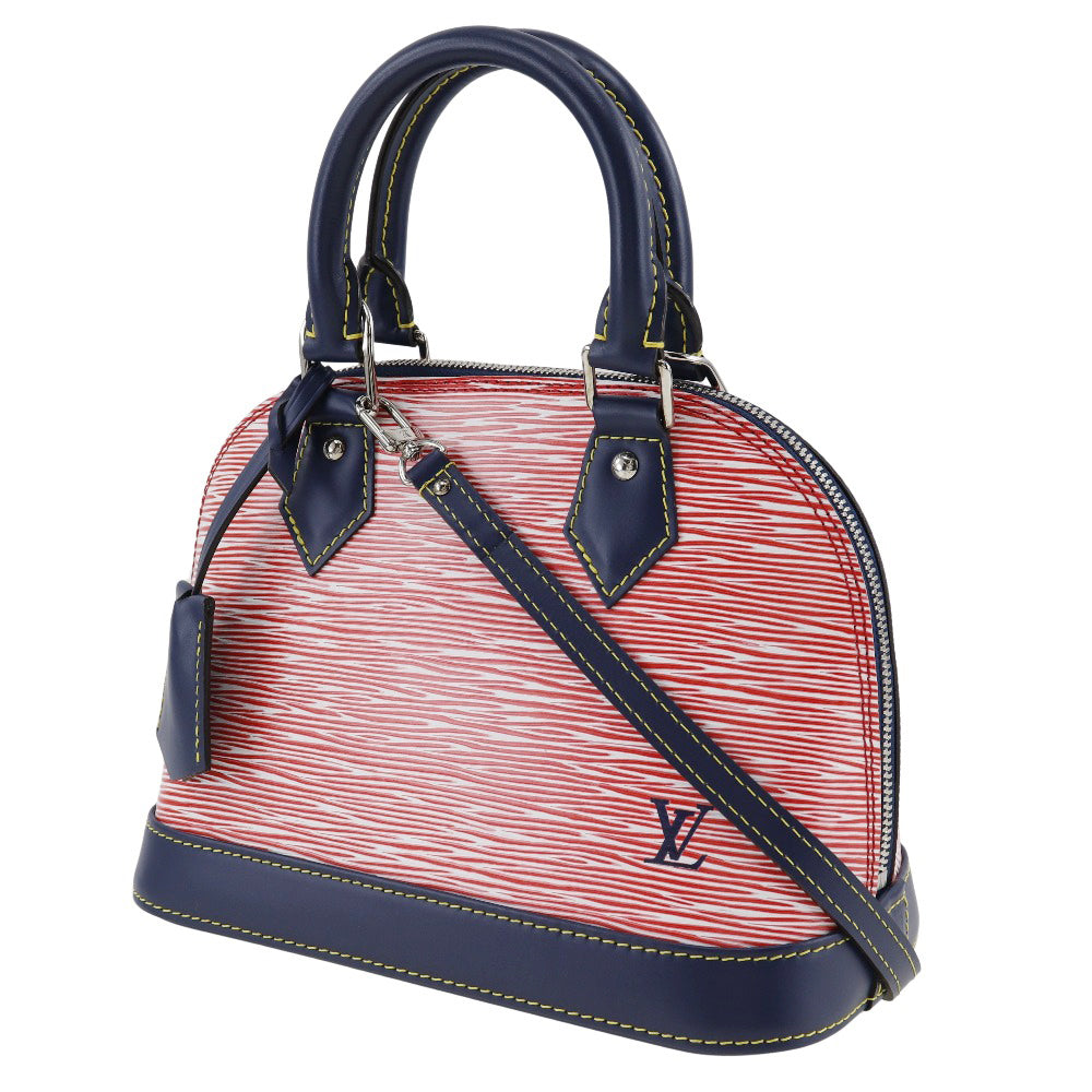 Louis Vuitton M54548 Epi dark 2WAYShoulder Epi Leather Denim Blue Red Shoulder Bag
