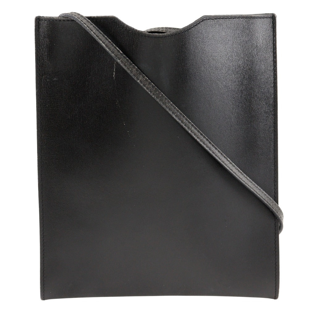Shoulder Bag Calfskin Pochette Omenitu Black