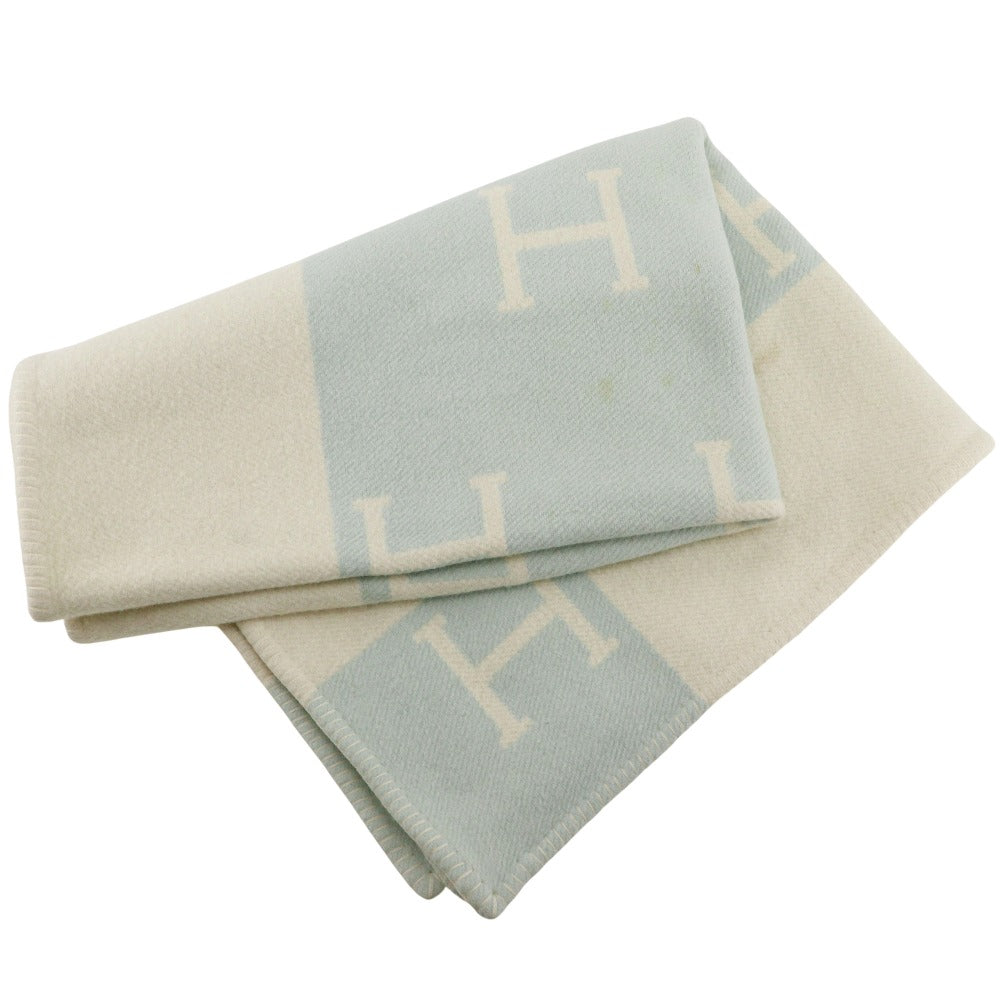 Other Accessories Cashmere, Wool Light Blanket Swaddling White Blue Travel Bag