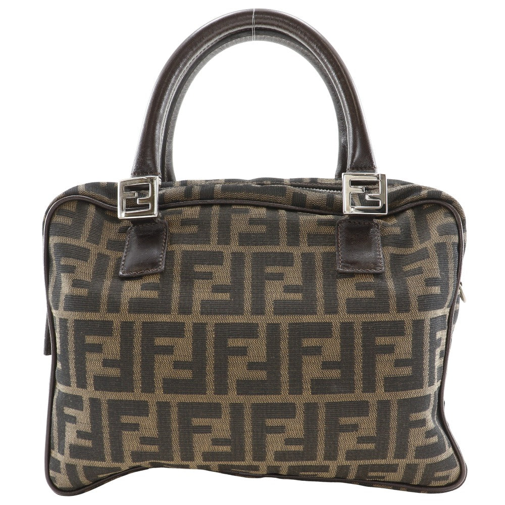 Fendi Zucca Handbag Canvas Nylon Travel Bag