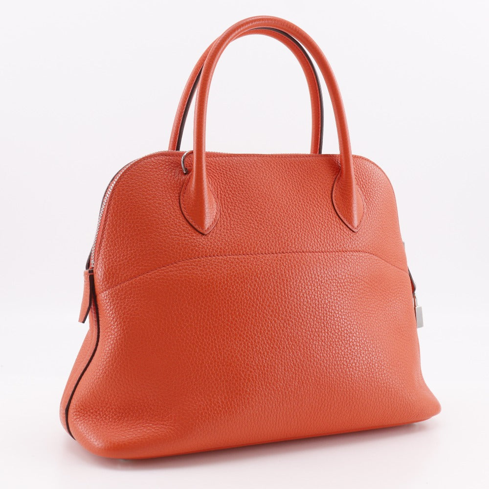 Hermes Handbag Taurillon Clemence 2Wayshoulder Bored Orange Shoulder Bag