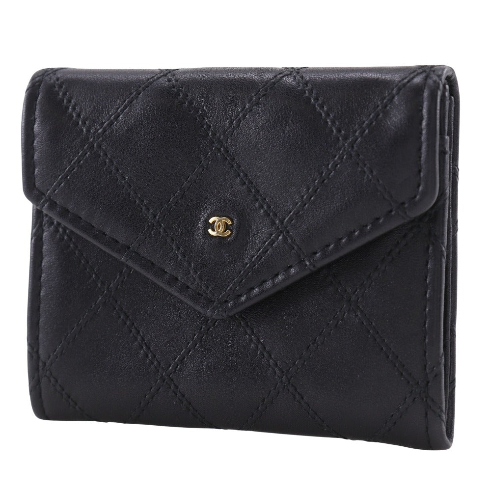 Chanel Coin Calfskin COCO Mark Bicolole Black Handbag