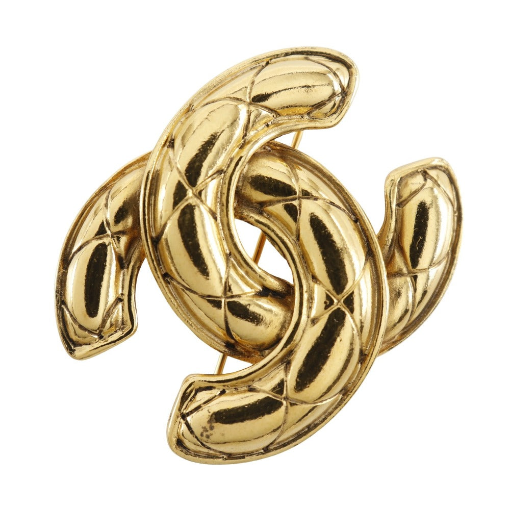 Chanel Coco Mark Matelassé Brooch