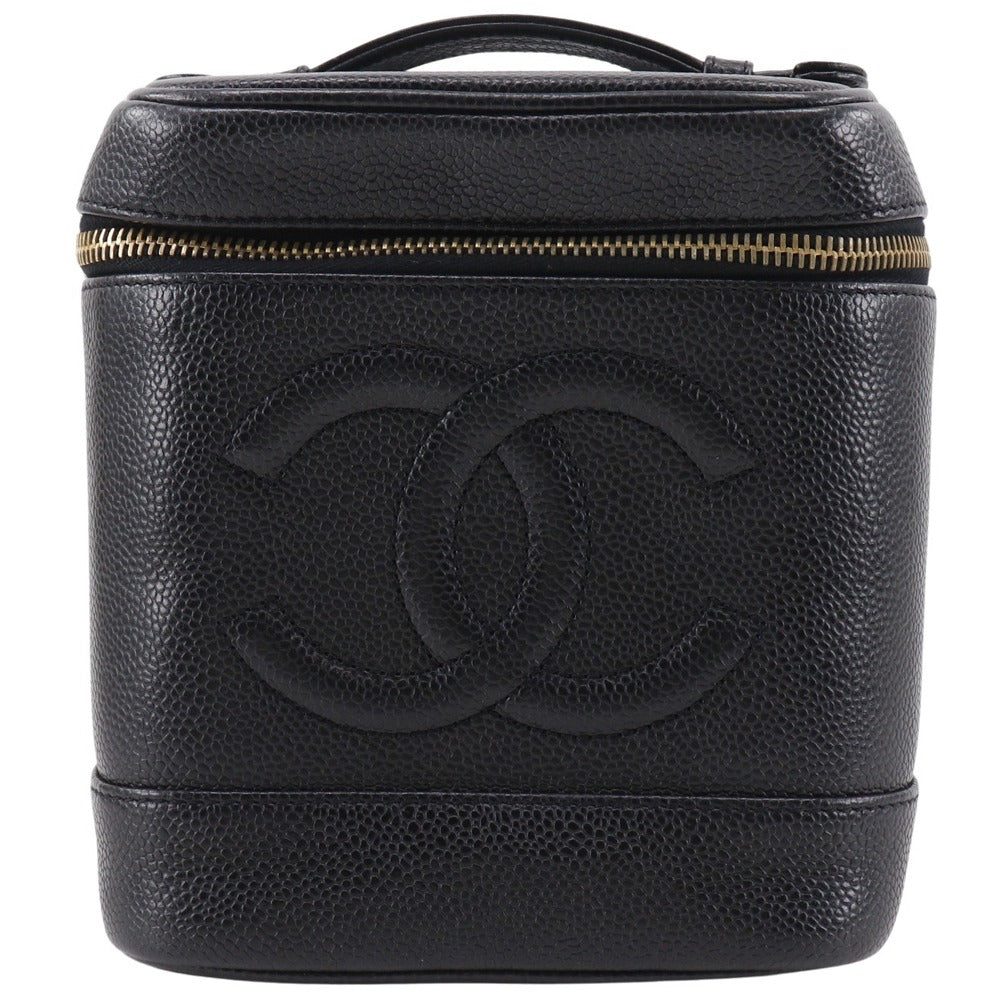 Chanel COCO Mark Vanity Black Leather Handbag