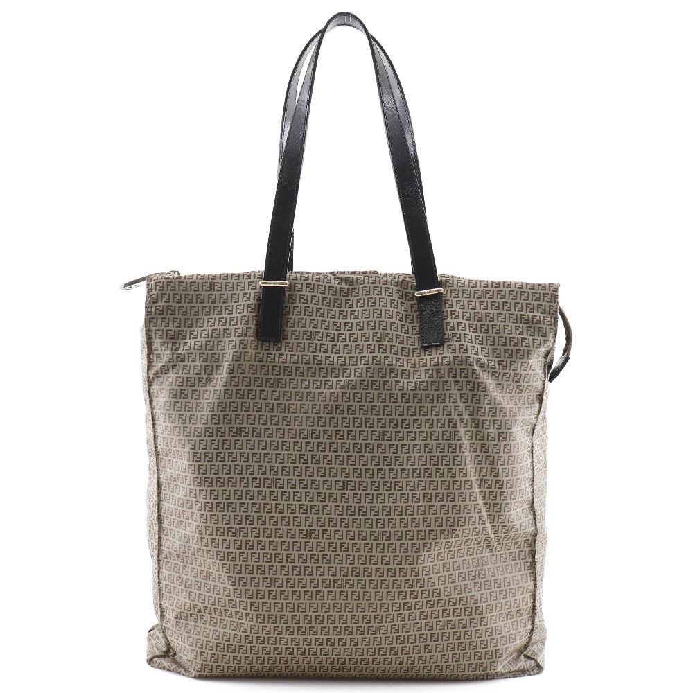 Fendi Calf Zucchini Tote Bag Nylon Micro
