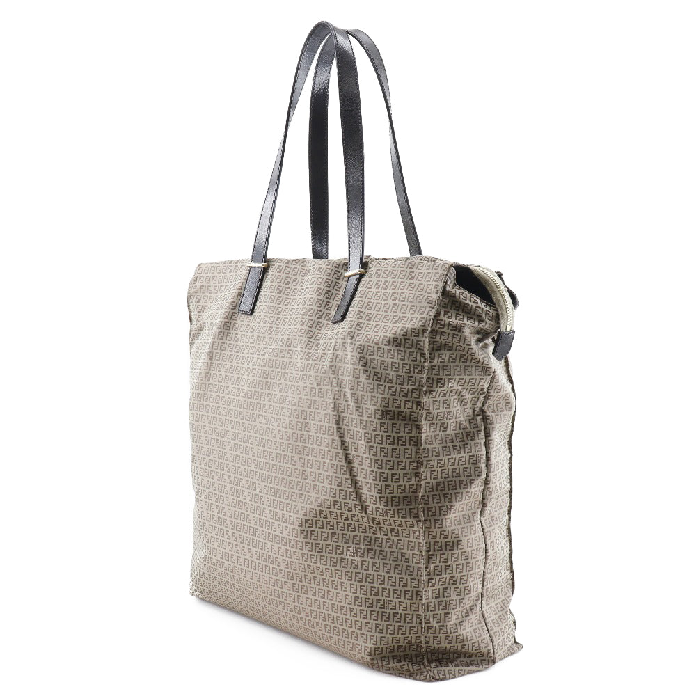 Fendi Calf Zucchini Tote Bag Nylon Micro