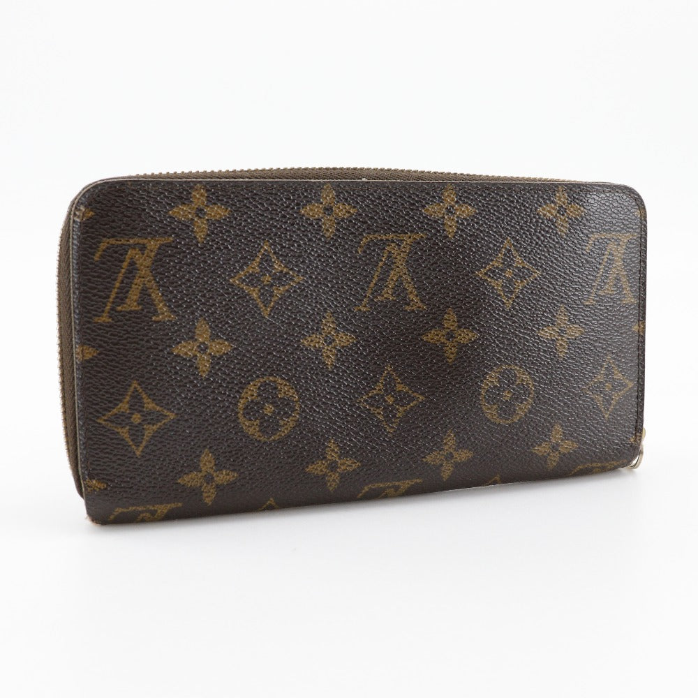 Louis Vuitton Long Purse M60017 Zippy Monogram Canvas Brown Wallet Case