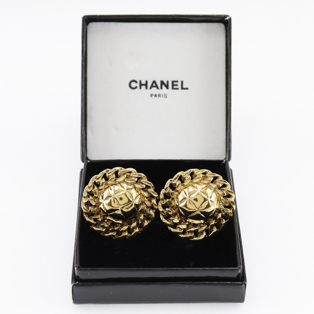 CHANEL Earring Plated Gold gold   Matrasse Chain COCO Mark Women  