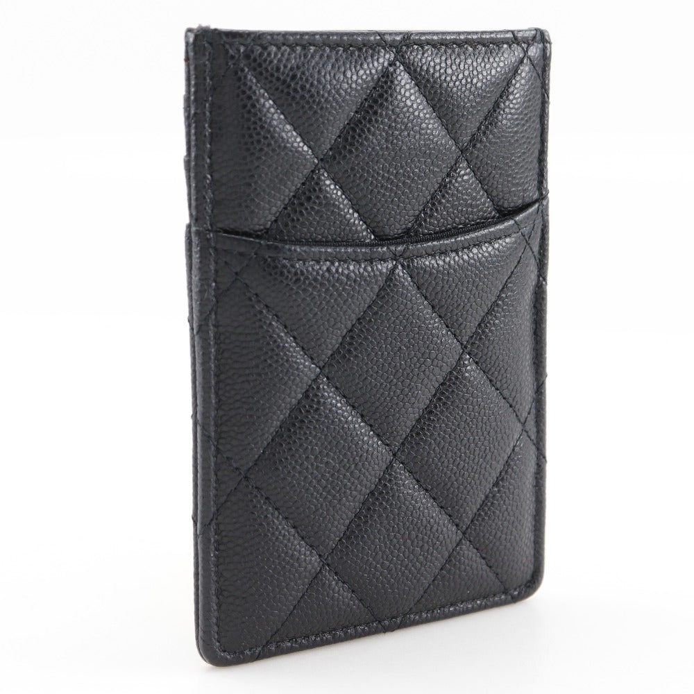 Chanel Card Cabin skin Black Gold Wallet Case