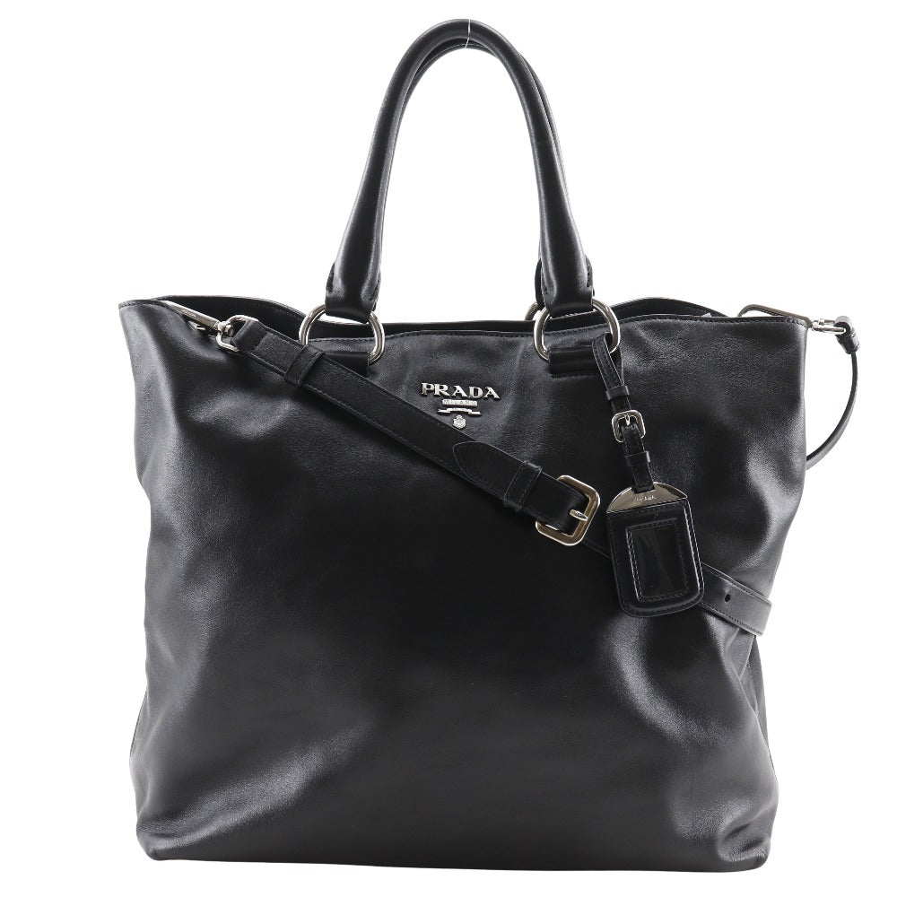 Prada Tote Bag Leather Logo