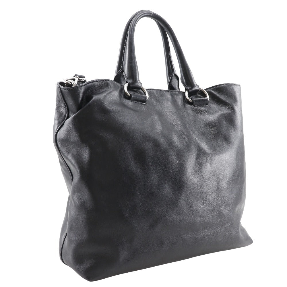 Prada Tote Bag Leather Logo