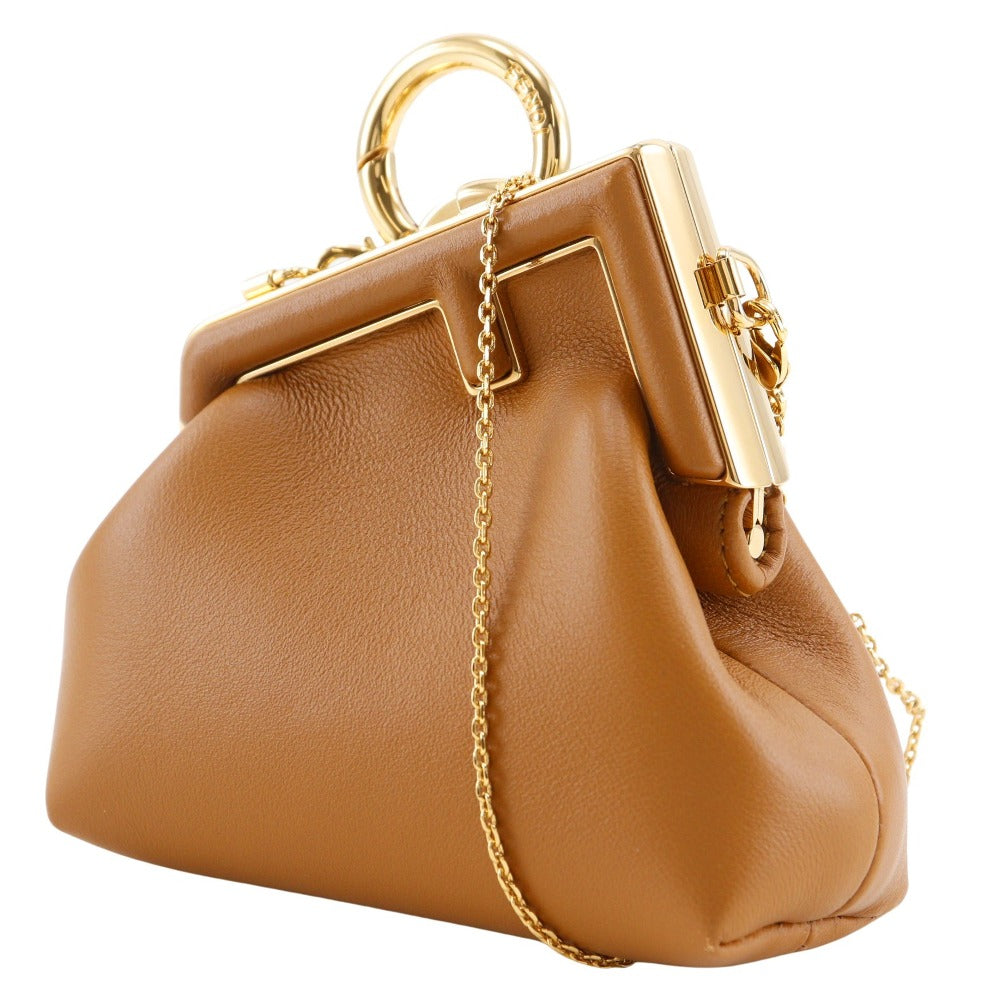 Fendi Nano First 2Way Shoulder Bag Leather