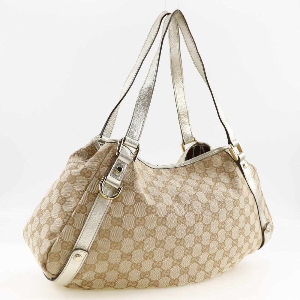 Gucci GG Canvas Beige Tote Bag 2