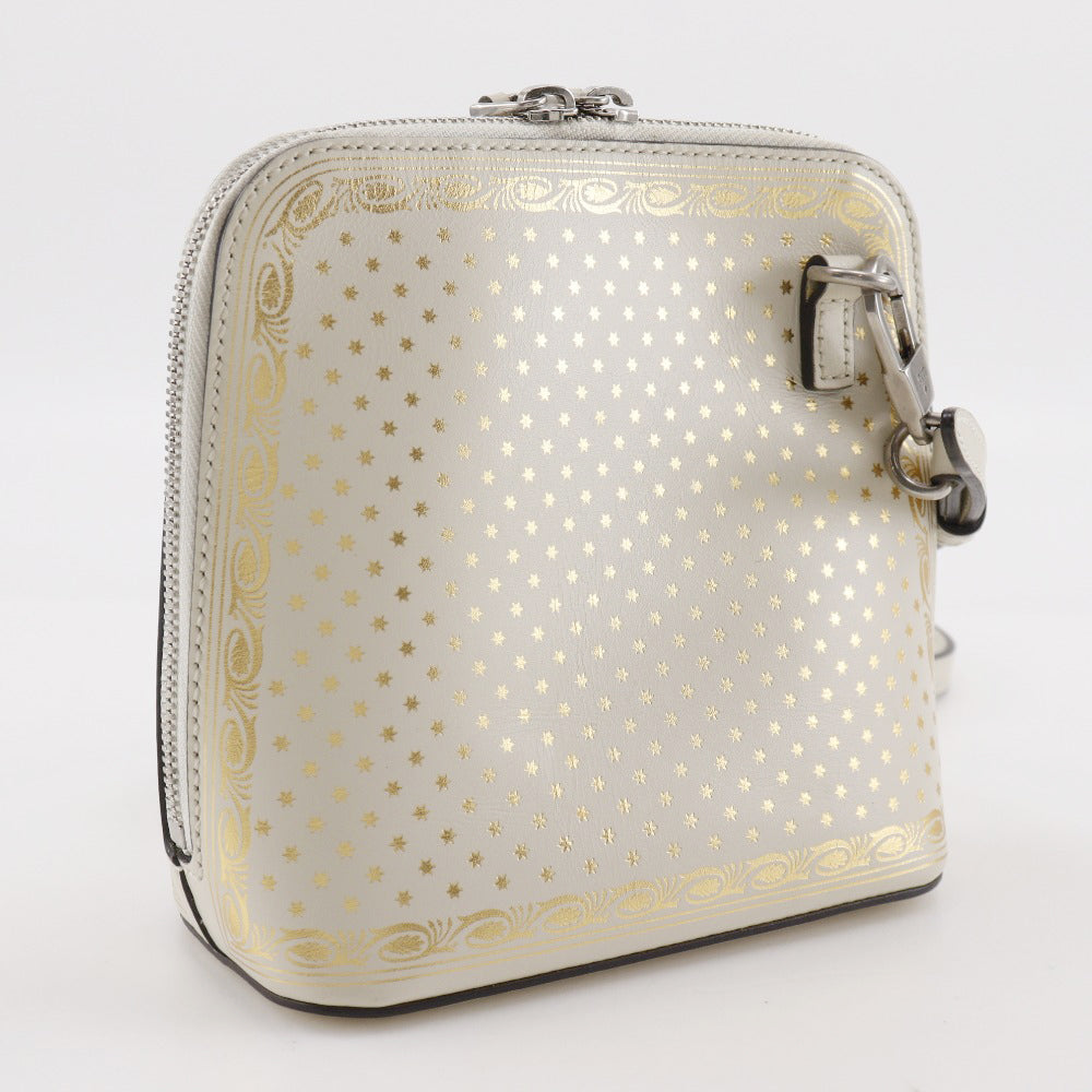 Gucci SAGA Gussy Leather White Shoulder Bag