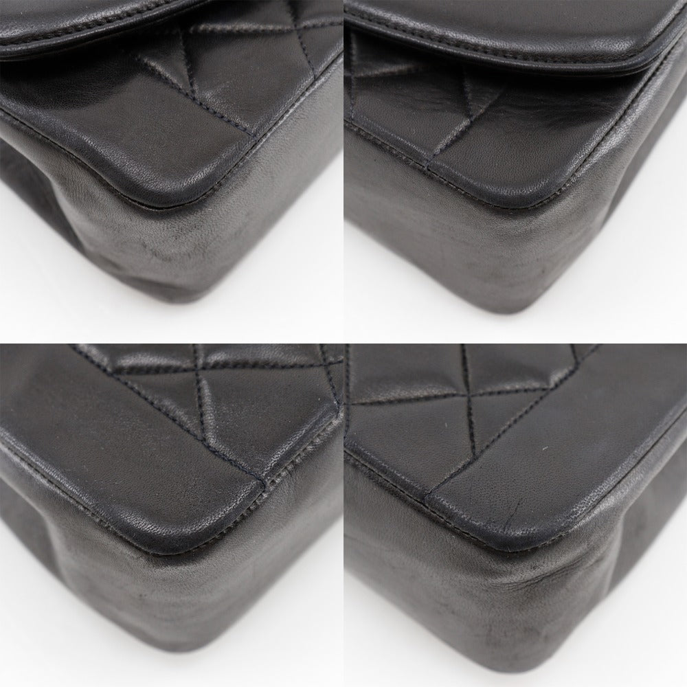 Chanel lambskin Matrasse ChainShoulder Diana 25 Black Shoulder Bag