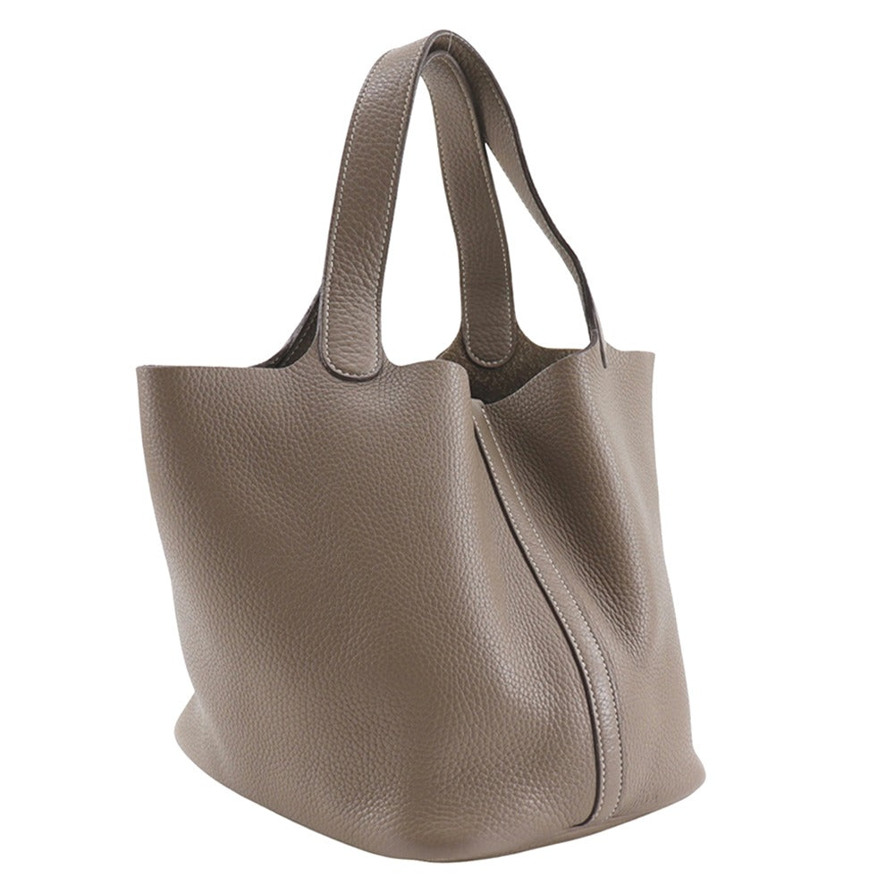 Taurillon Clemence Picotan Mm Brown Travel Bag