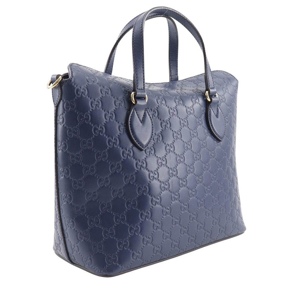 Gucci Shima Handbag Leather Travel Bag