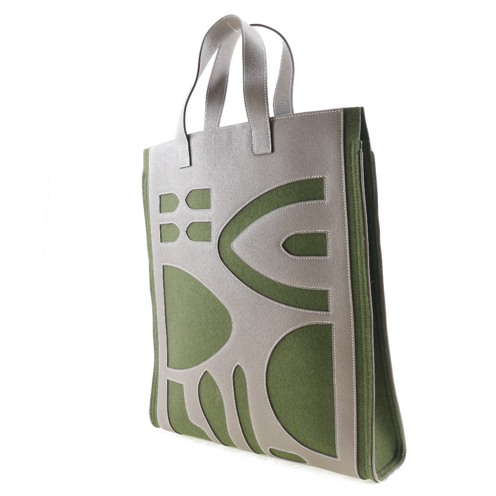 Tote Bag Epsom, Felt Petit Ash Unisex(Unisex) Brown Green