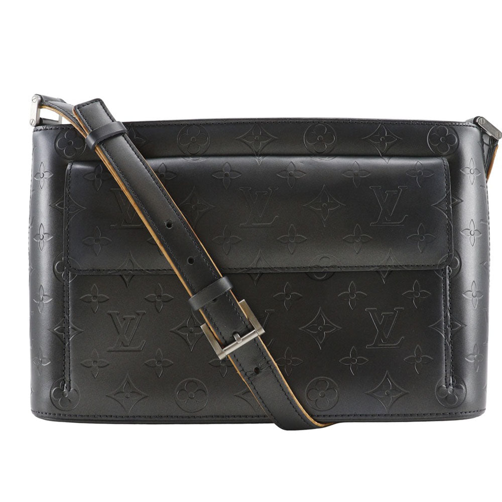 Louis Vuitton M55122 mat Alston Monogram Black Shoulder Bag