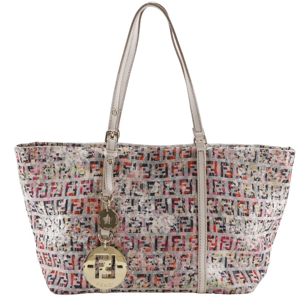 Fendi Tote Bag 8Bh214 Zucchino Canvas Pink