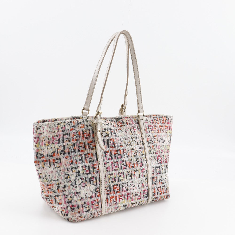 Fendi Tote Bag 8Bh214 Zucchino Canvas Pink