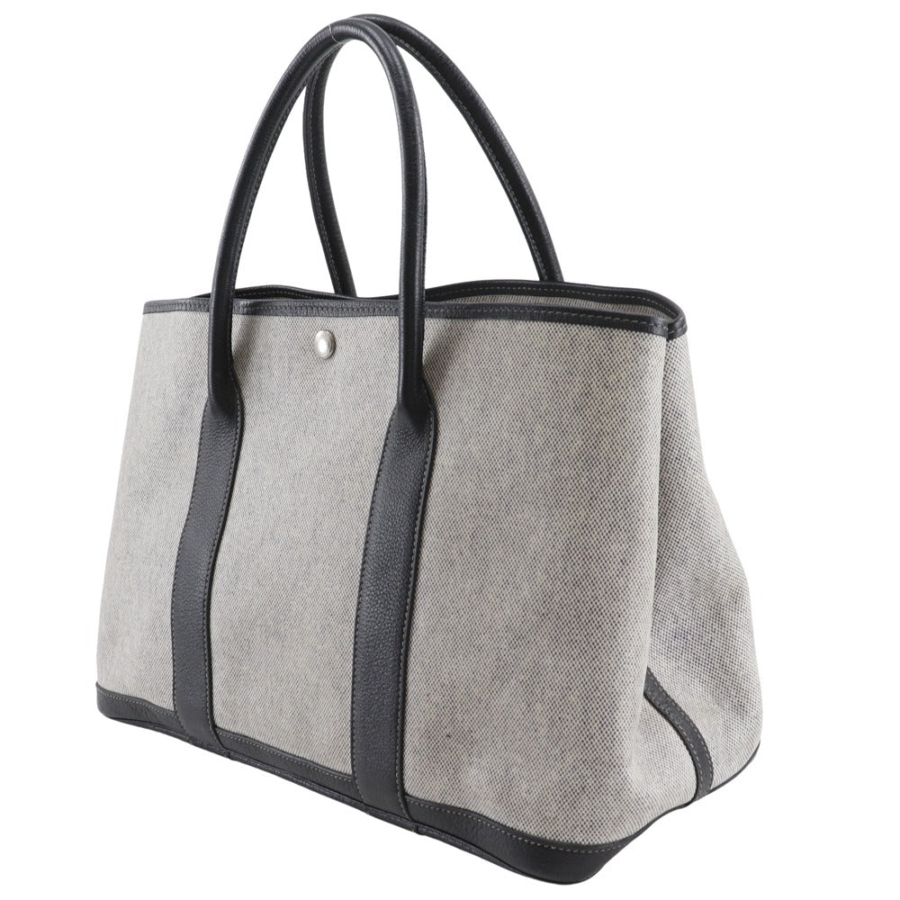 Hermes Tote Bag Tower Ash Garden Party Pm Gray I191625006