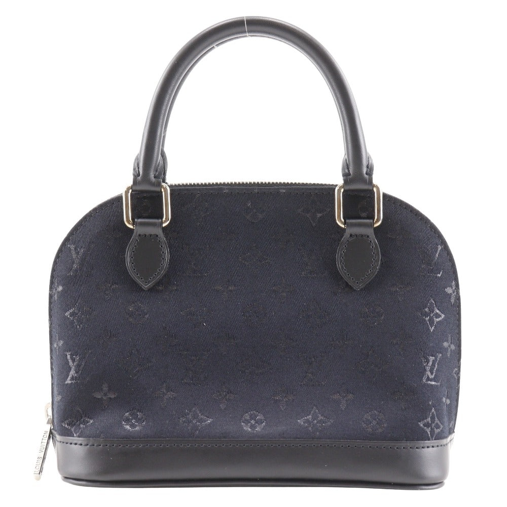 Louis Vuitton M92146 Little Alma Monogram Satin Black Handbag