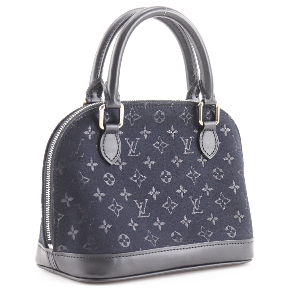 Louis Vuitton M92146 Little Alma Monogram Satin Black Handbag