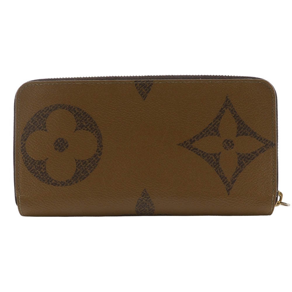 Louis Vuitton Long Purse M69353 Giant Reverse Monogram Canvas Brown Wallet Case 4