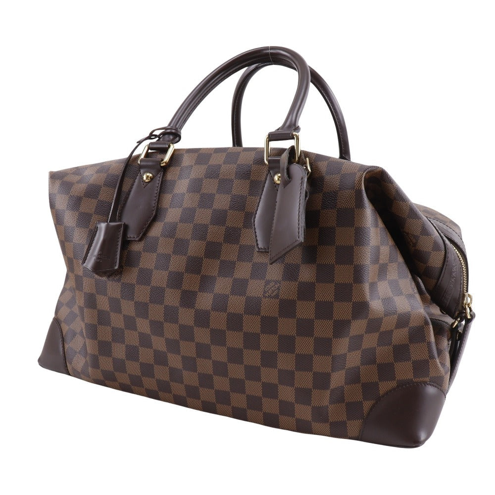 Louis Vuitton Boston Duffel N41537 Damier Vaslav Canvas Brown Travel Bag