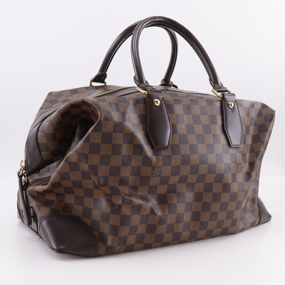Louis Vuitton Boston Duffel N41537 Damier Vaslav Canvas Brown Travel Bag
