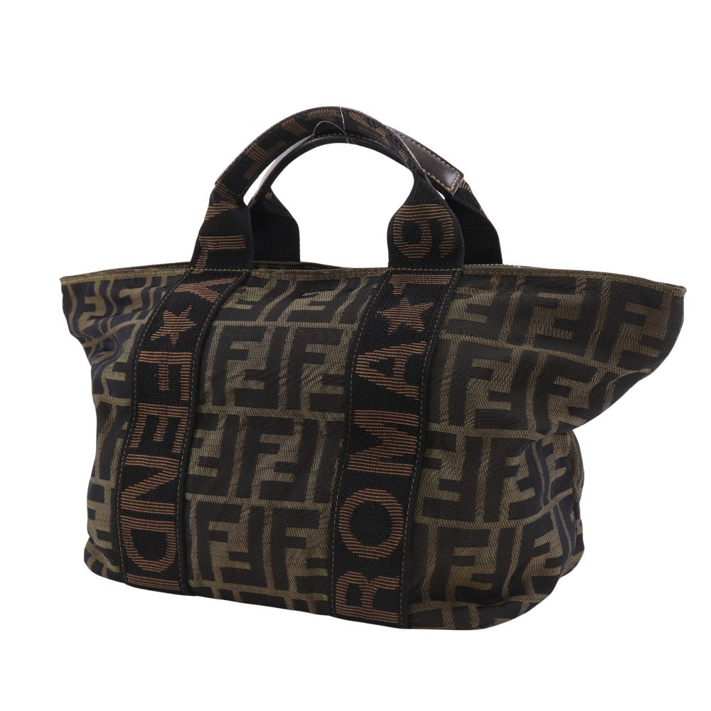Fendi Zucca Handbag Canvas Nylon Travel Bag Canvas Handbag 1