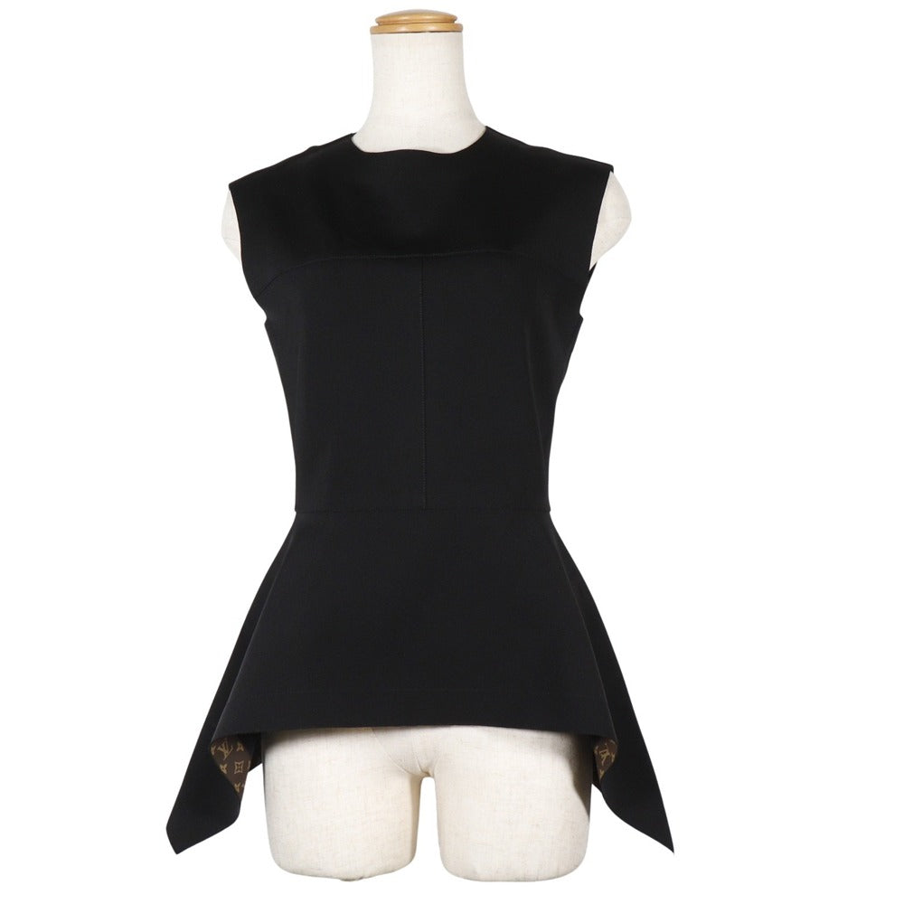 Louis Vuitton Tank top 1A7VTN Polyurethane peplum Monogram Nylon Black Handbag