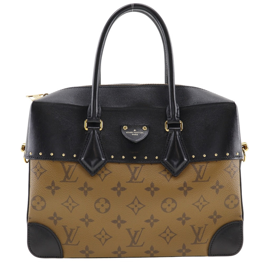 Louis Vuitton M43595 reverse Citymar Monogram Black Brown Handbag