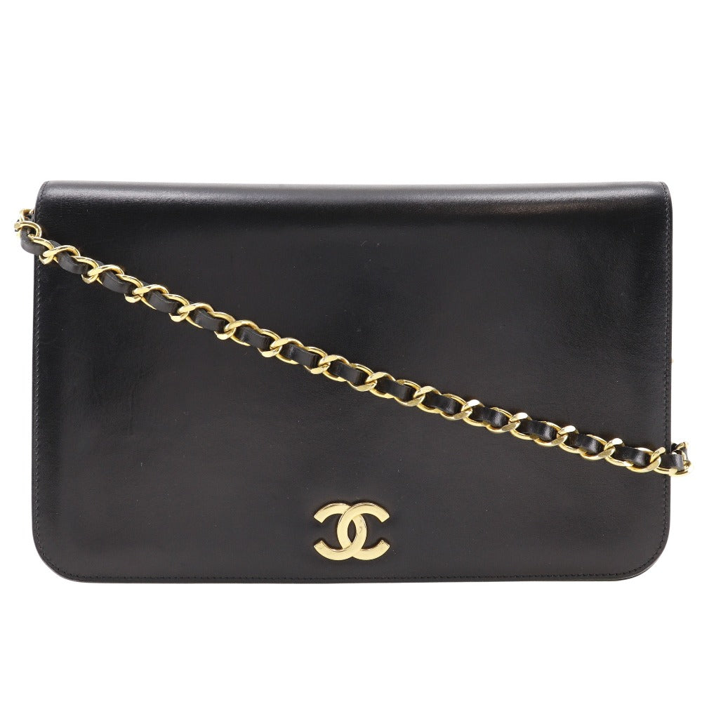 Chanel Calfskin COCO Mark ChainShoulder Black Shoulder Bag