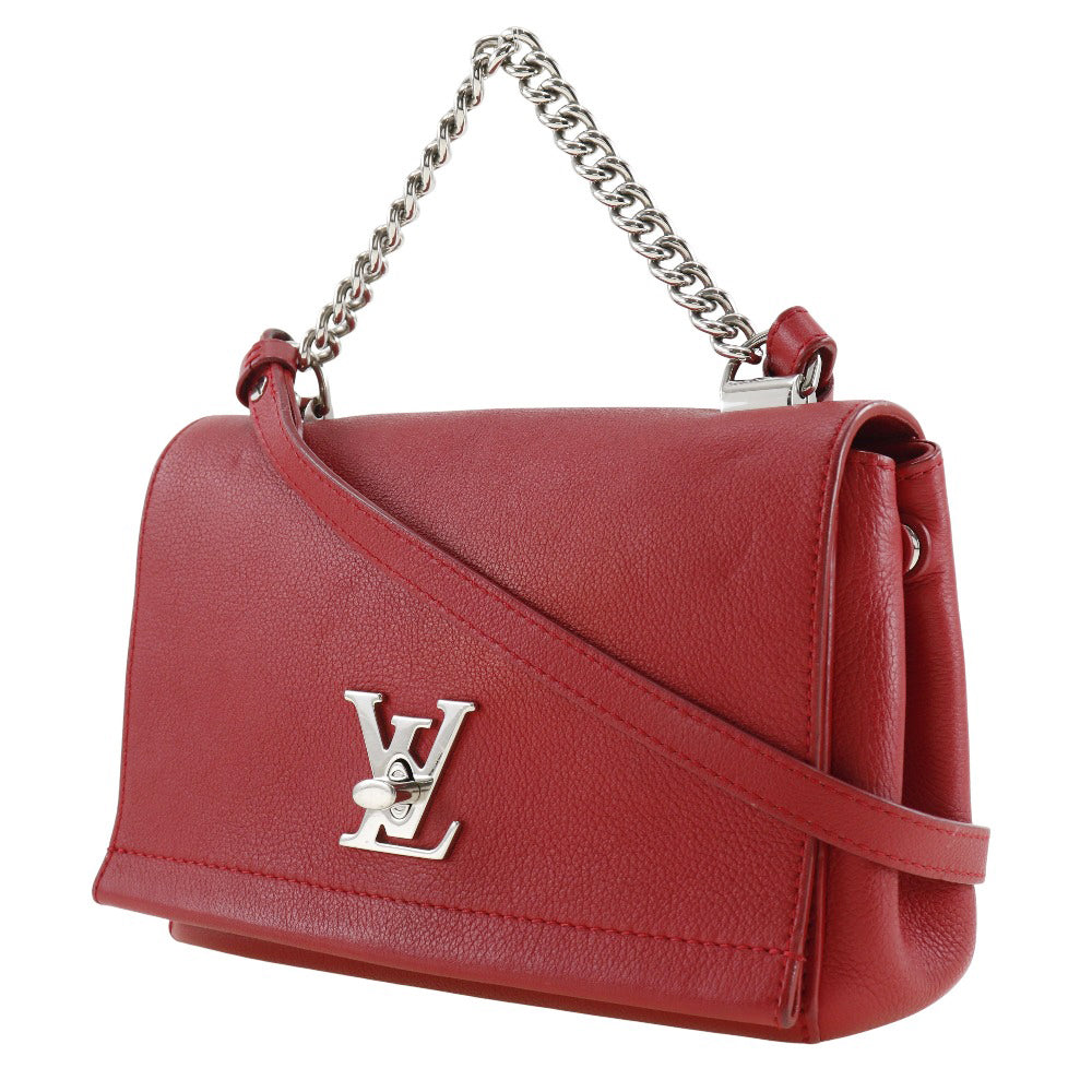 Louis Vuitton M51202 2WAY Rock Me BB Calfskin Red Shoulder Bag