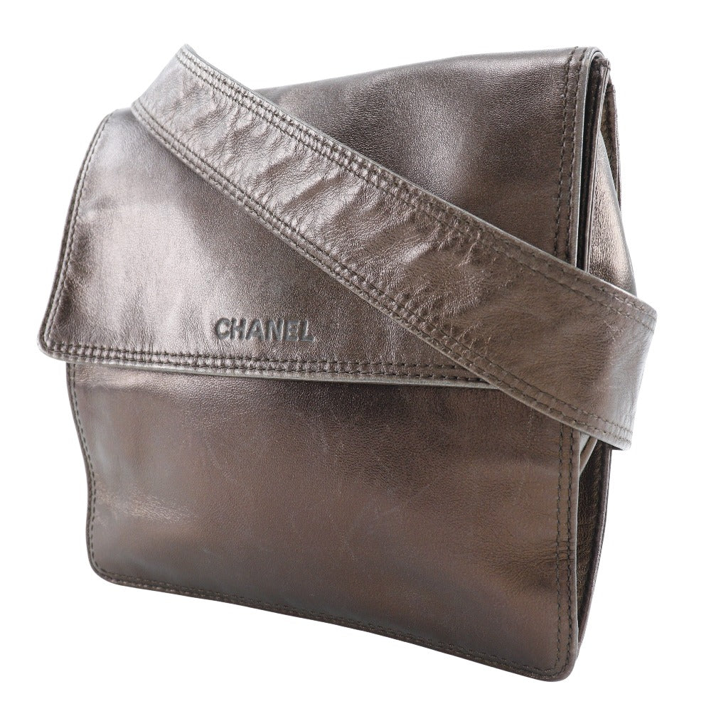 Chanel Calfskin bronze one belt