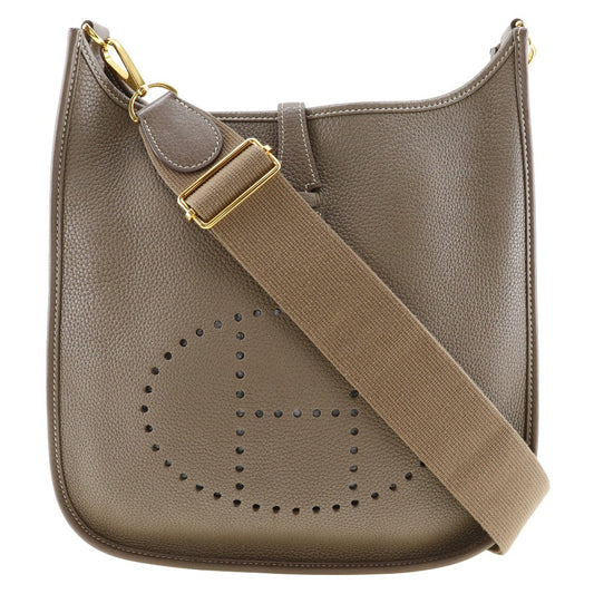 Shoulder Bag Taurillon Clemence Metal Evelyn Pm Gold