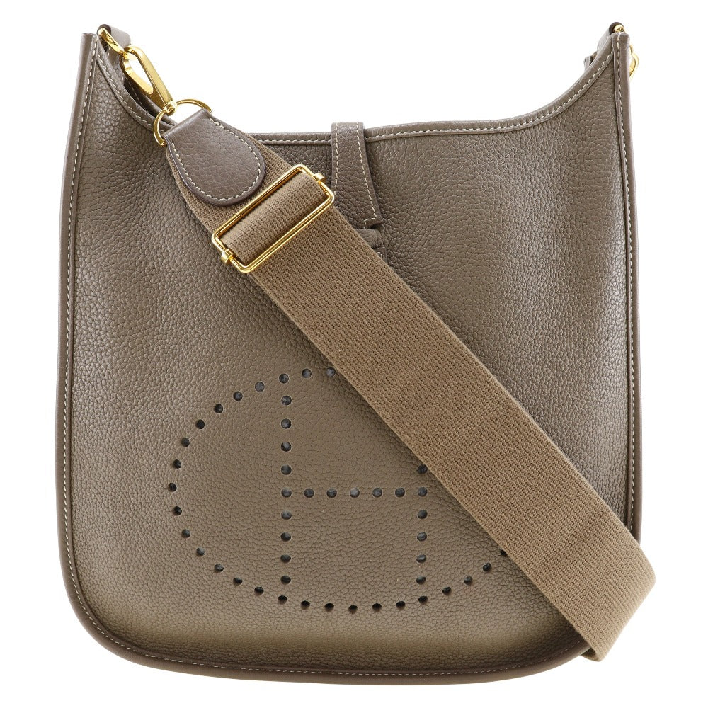 Hermes Shoulder Bag Taurillon Clemence Evelyn 3Pm Women Metal Gold