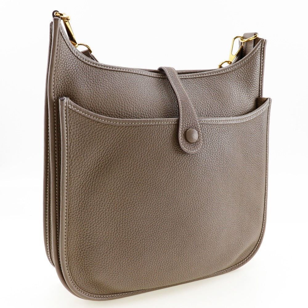 Shoulder Bag Taurillon Clemence Metal Evelyn Pm Gold
