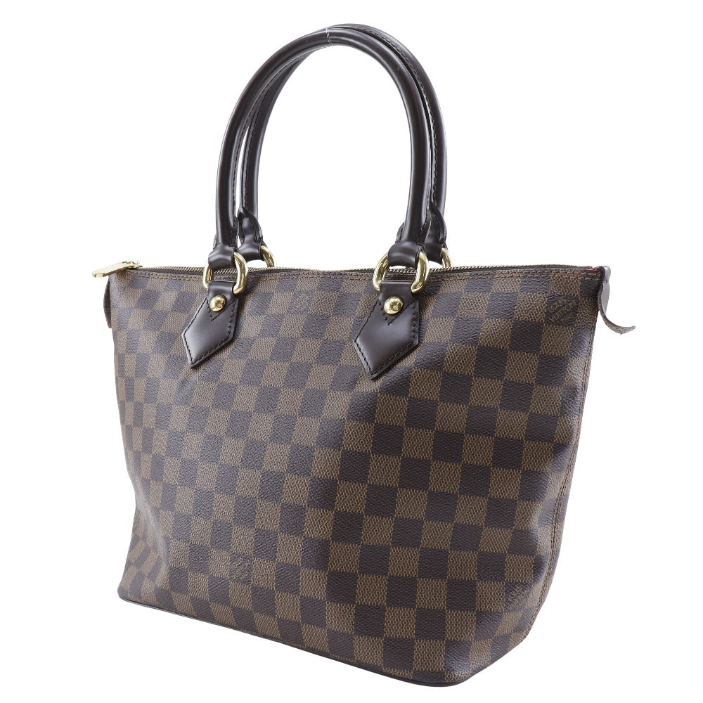 Louis Vuitton N51183 Damier Saleya PM Canvas Brown Tote Bag