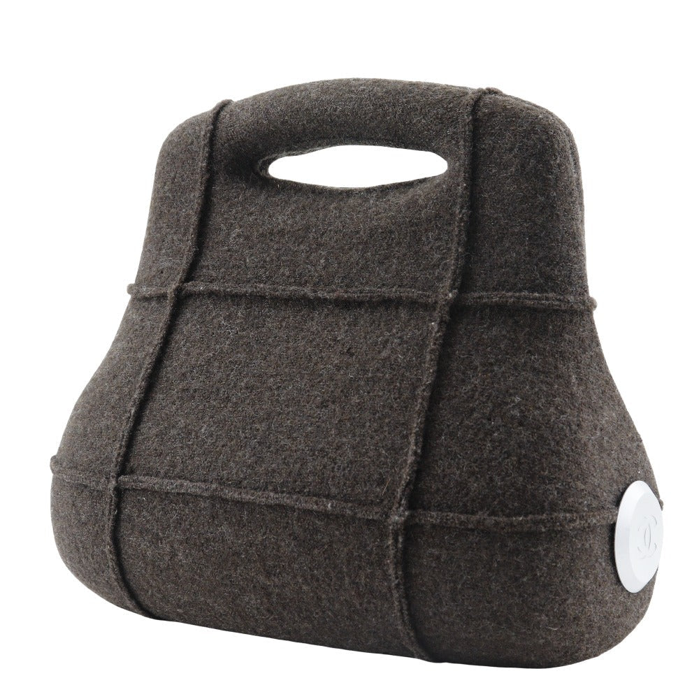 Chanel wool Hip Brown Handbag