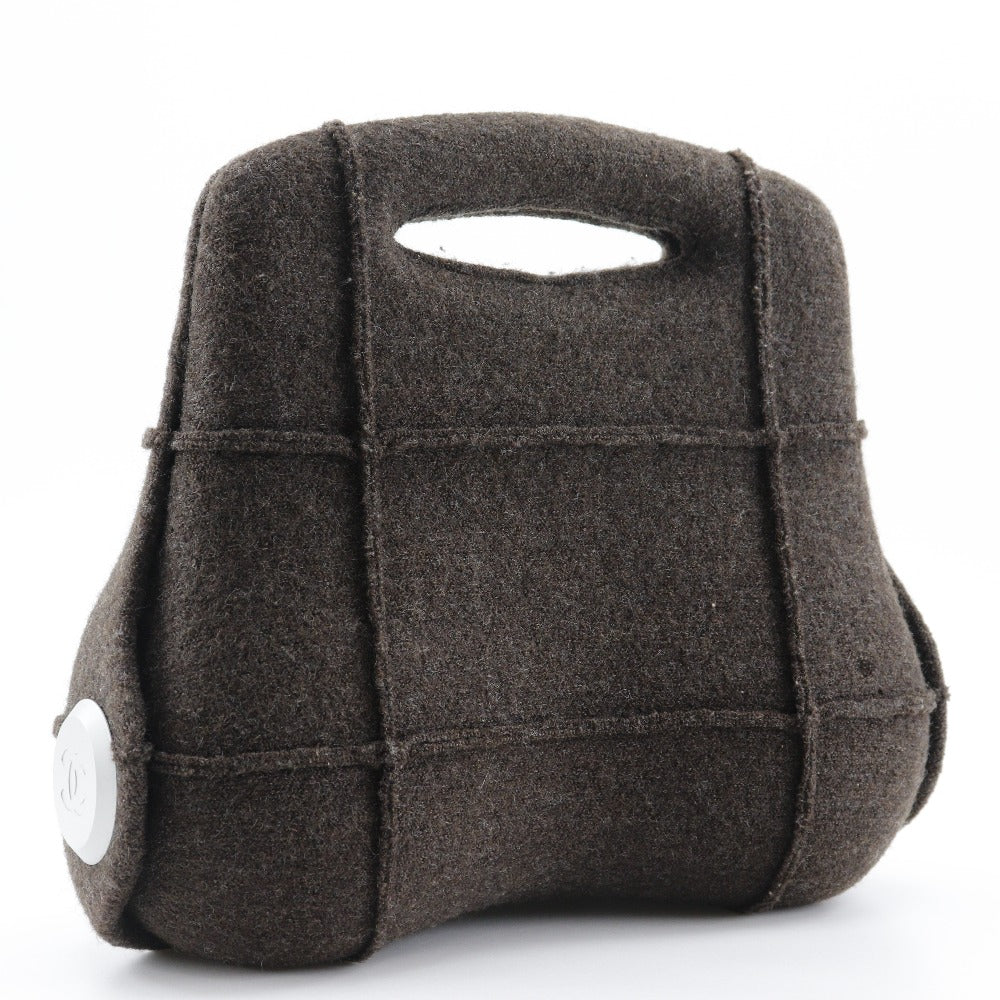 Chanel wool Hip Brown Handbag