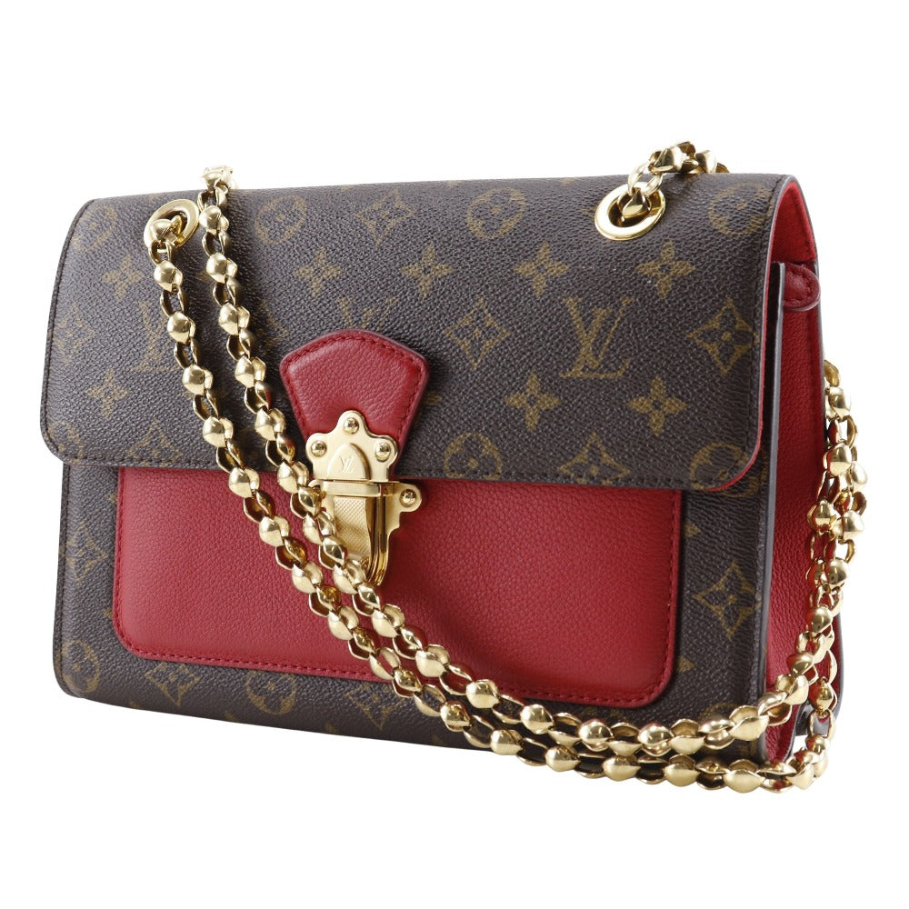 Louis Vuitton M41731 ChainShoulder Victoire Monogram Canvas Brown Shoulder Bag