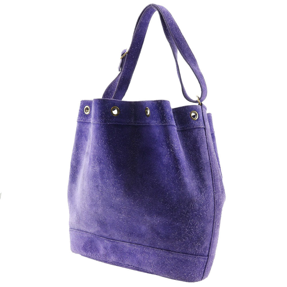 Hermes Shoulder Bag Market Gm Women Suede Purple