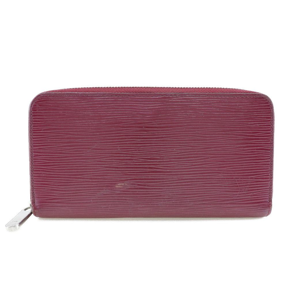 Louis Vuitton Long Purse Epi Zippy Leather Red Wallet Case